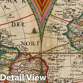 Amazon.com: Historic Map - Orbis Terrarum Typus De Integro